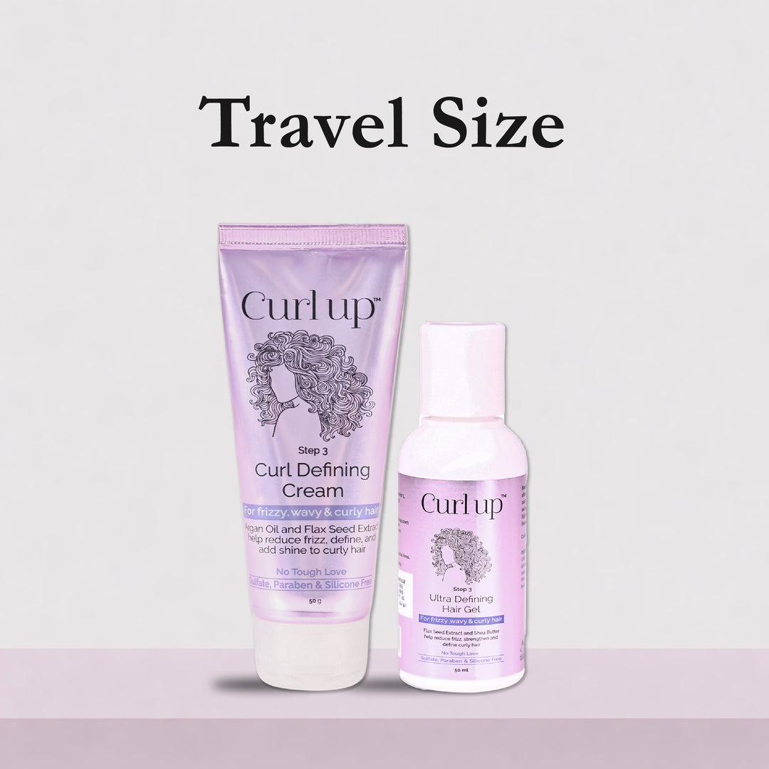 Curl up Hair Styling Combo with Curly Hair Cream & Gel