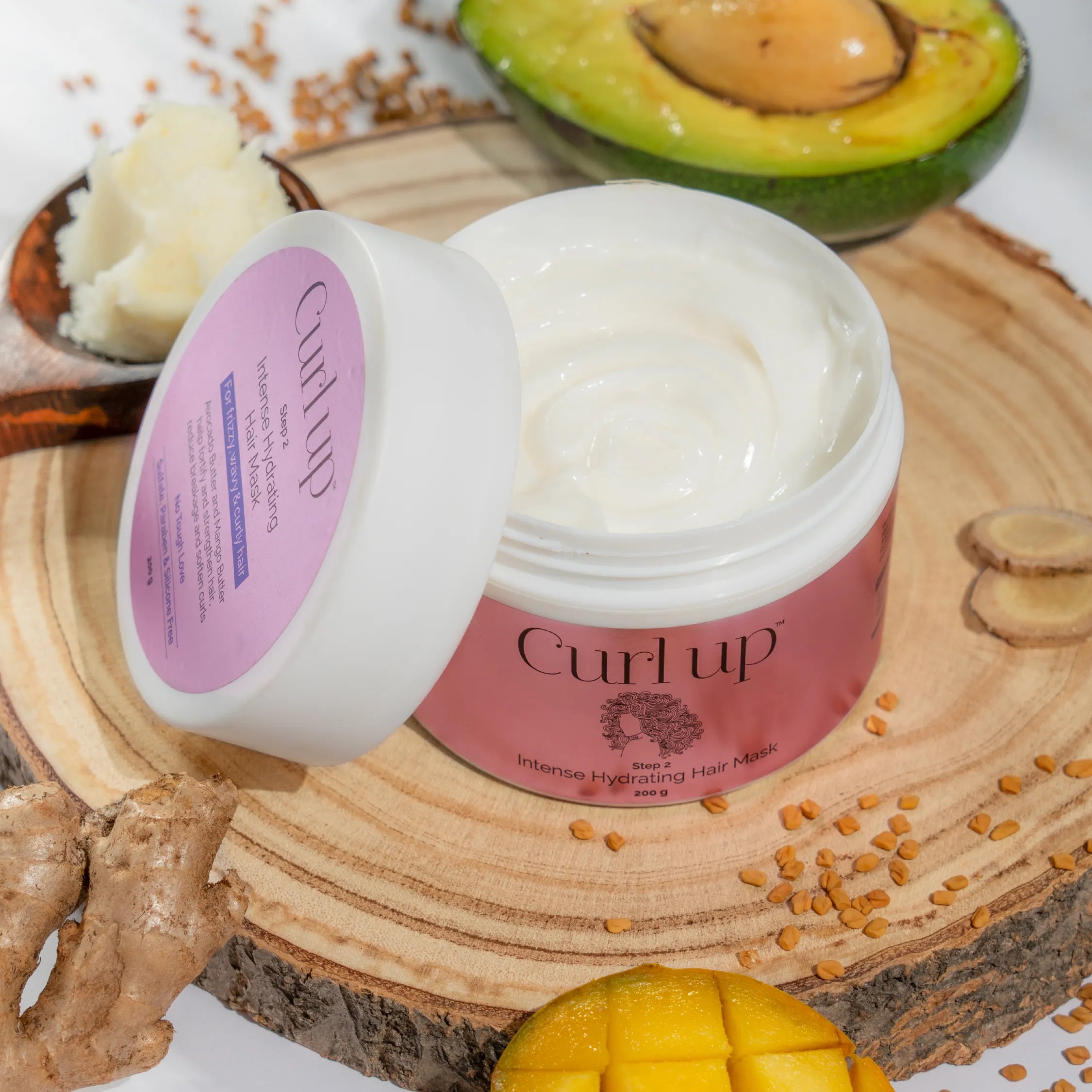 YVYLINE Lockenmaske – 500 Ml, Feuchtigkeitsspendend, Nach Curly Girl Method, Für Welliges & Lockiges Haar